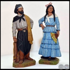 DON GOYO Y FLOR DEL PAGO - Escultura Miniatura de Serafín Marsal
